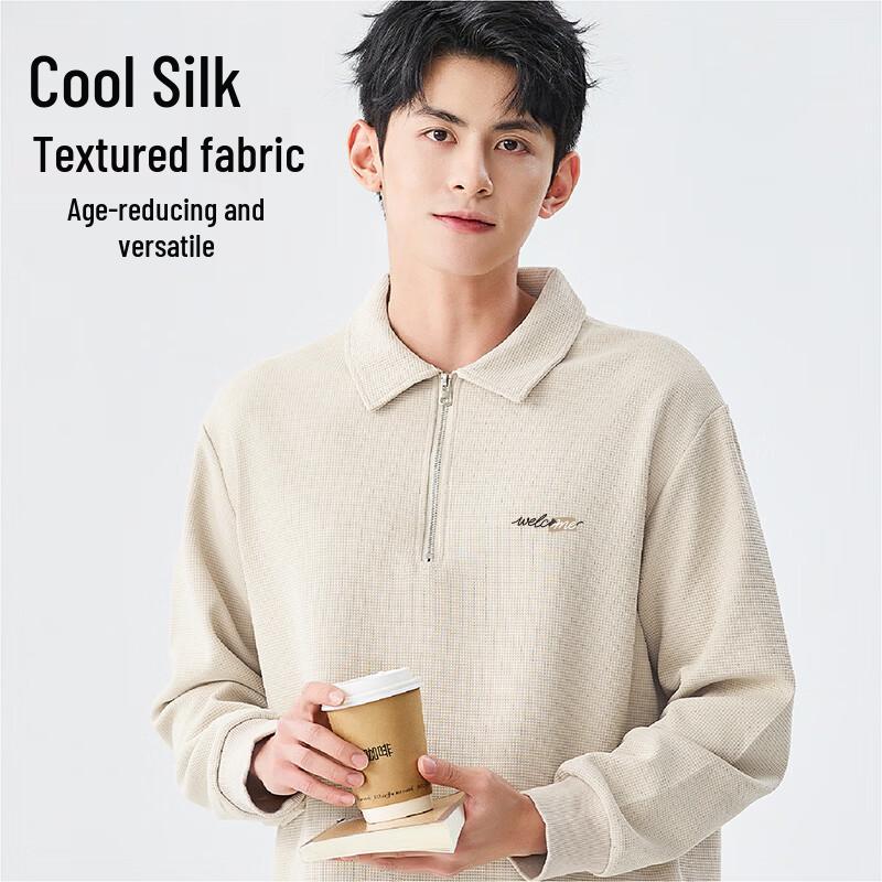 Baleno S&K Series Men's Waffle Knit Polo Sweatshirt
