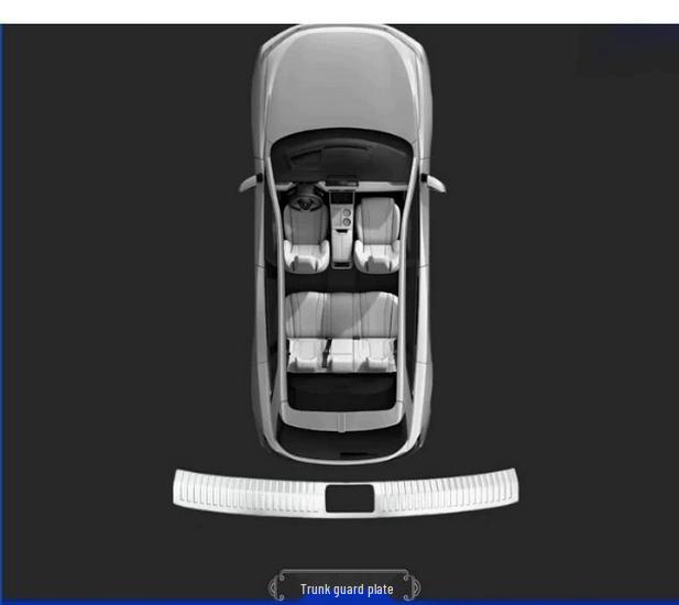 Wey V9X8X Car Door Sill & Trunk Bumper Stainless Steel Anti-scratch Interior Trim