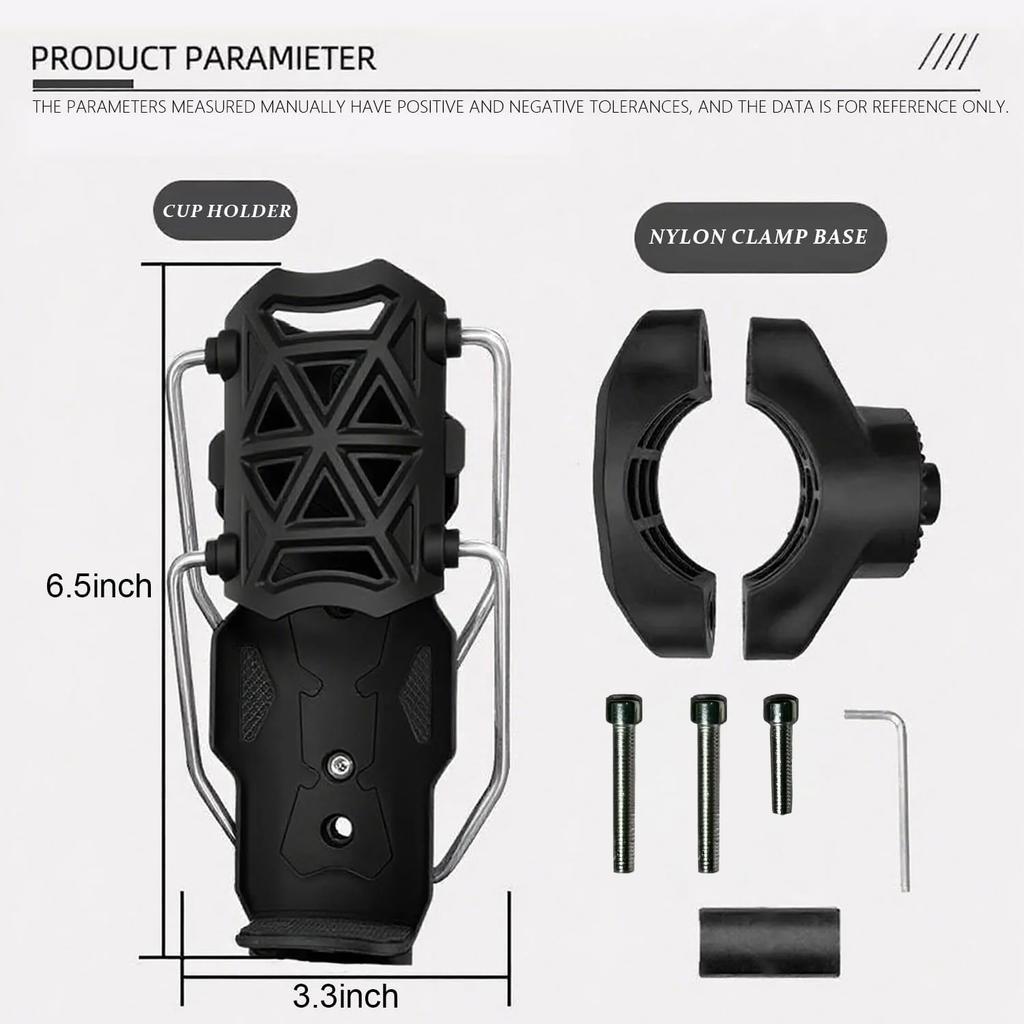Adjustable Bottle Cage Holder, Handlebar Water Bottle Stand for MTB Road Cycling, Electric Bicycle Motorcycle Accessories
