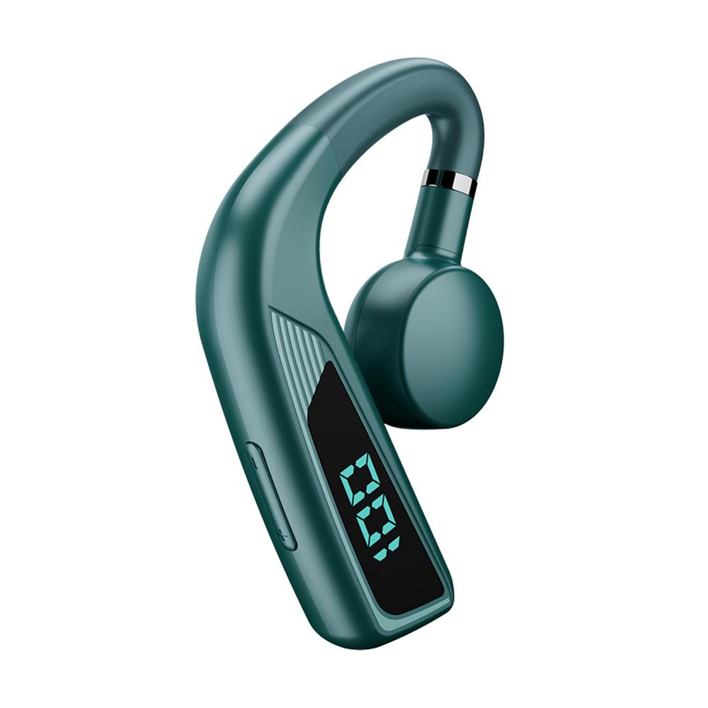 V18 Bone Conduction Headphones Bluetooth5.0 Earbuds With Earhooks With LED Digital Display Business Wireless Earphone For Phones