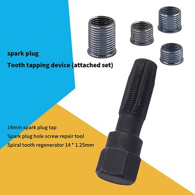 Sada na opravu závitu zapalovacích svíček 14mm Nástroj na opravu závitu válce na zapalovací svíčky Sada na závitování zapalovacích svíček M14 x 1,25