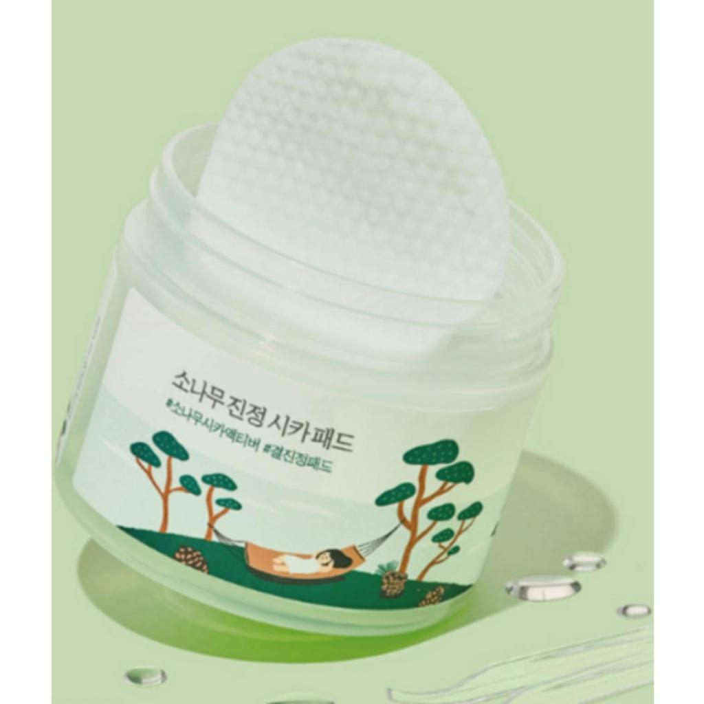 ROUND LAB Pine Calming Cica Pad Soothing Hydrating Toner Pads 50 Pads 195ml