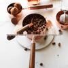 In-Stock Rose Gold & Walnut Wood Handle Measuring Spoons and Cups Set