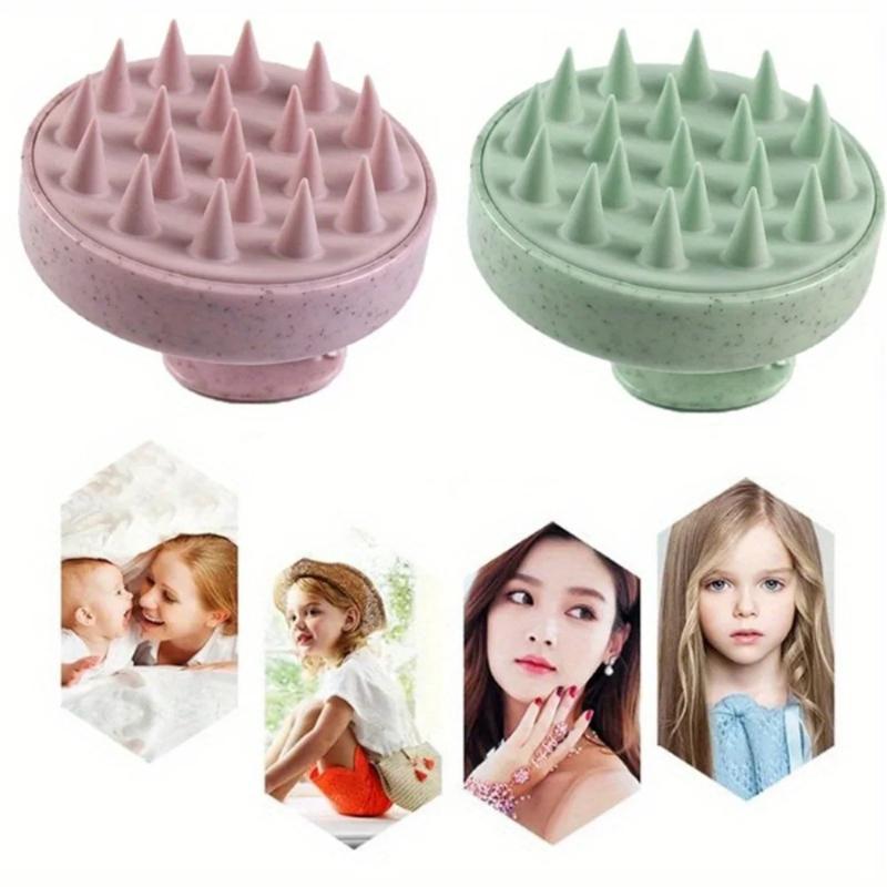Silicone Shampoo Brush Head Scalp Massage Comb Hair Root Itching Clean The Scalp Thoroughly Body Massage Brush Bath Brush