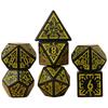 DND Polyedrisches Würfelset 7-tlg. D4-D20, Erstaunliche gravierte Spielewürfel für Souvenir-Unterhaltung RPG-Brettspiel