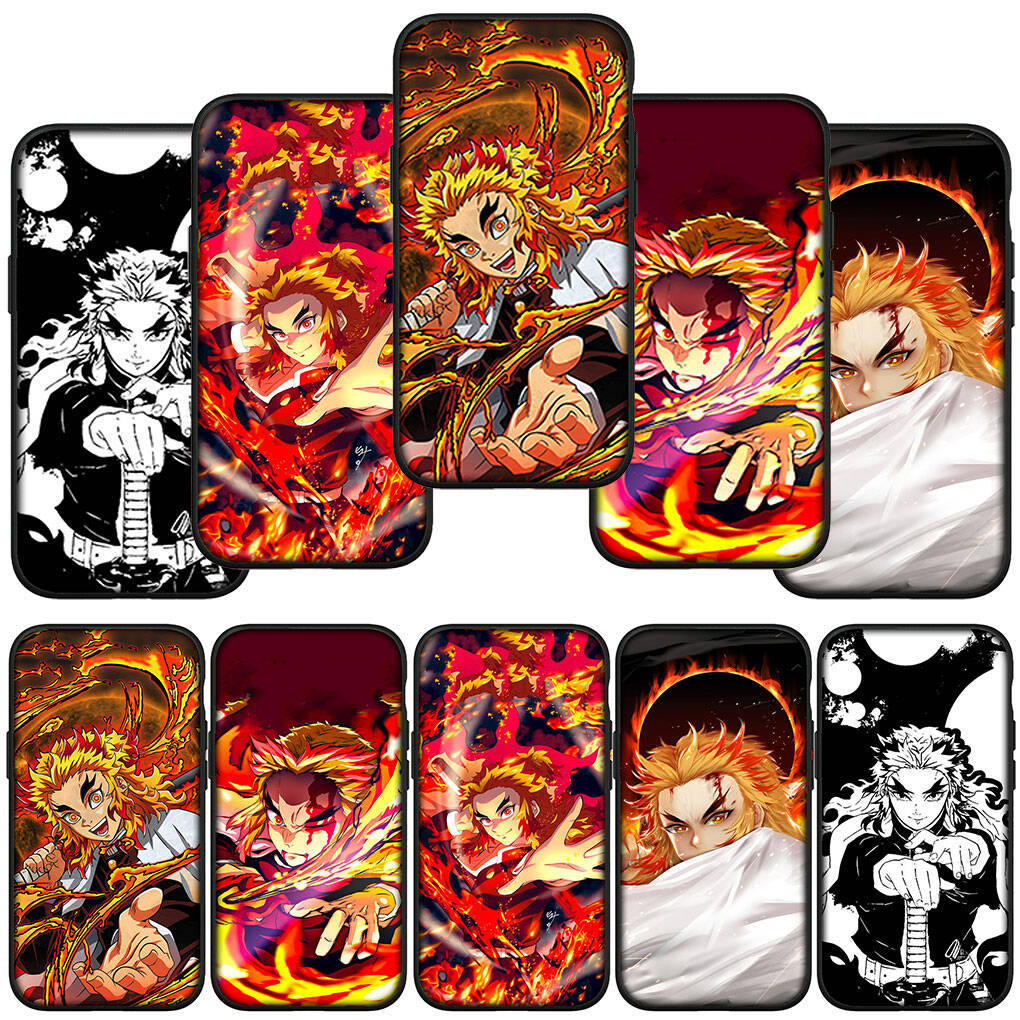 Phone Case for Samsung Galaxy S25 S23 S22 S24 Ultra FE S9 A05 A06 A15 A16 A36 A37 A35 A54 A55 A56 A57 A25 A26 A17 Demon Slayer Rengoku Kyoujurou Cover
