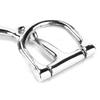 1PC D-Shaped Snaffle Keychain Durable Silver D Zine-Alloy Horse Snaffle Bits Key Chain Decoration Gift for Men Women