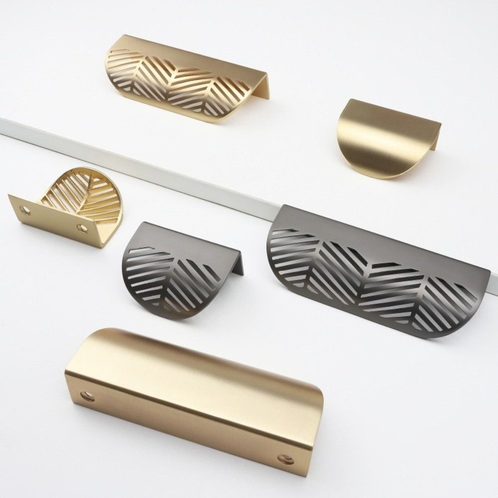 Curved Grip Drawer Pull Handle Zinc Alloy Cupboard Door Handle Furniture Hardware