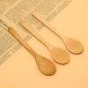 Wooden Round Bamboo Spoon Soup Tea Coffee Salt Spoon Jam Scoop Kitchen Tools