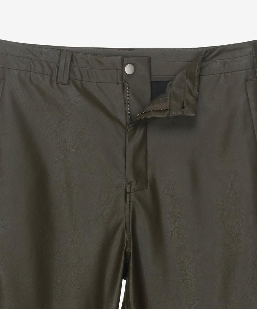 MINDBRIDGE [Hoite] Wide Leather Pants