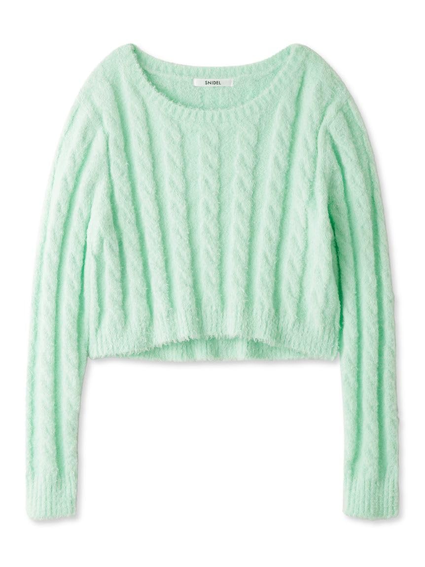 

Snidel Cable Cropped Knit SWNT235091 MNT Women s