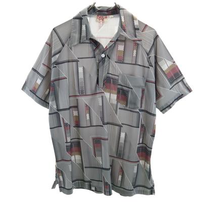 MARK FORE 70s Made In USA Vintage Short Sleeve Open Color Polo Shirt L Men's Used