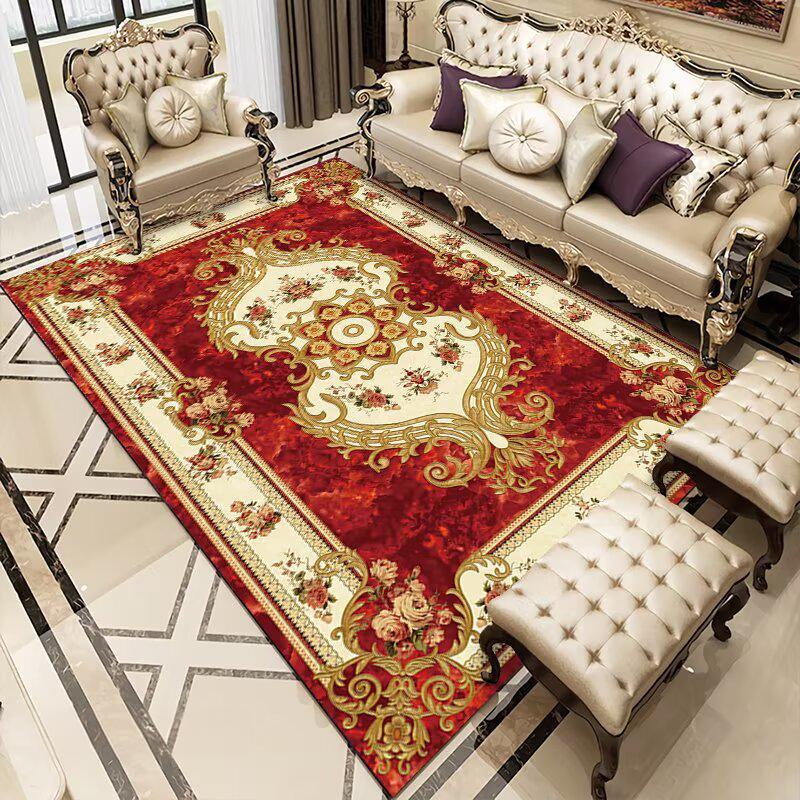 European Style Living Room Carpet Bedroom Living Room Decorated Carpet Sofa Coffee Table Mat