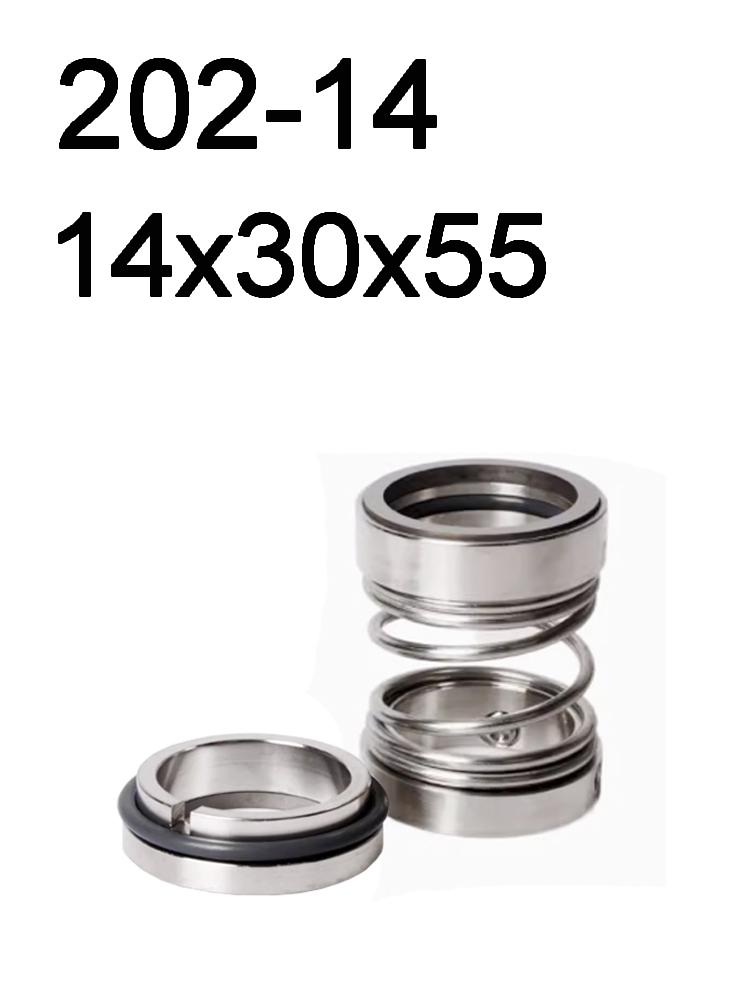 202 Series Fit 14 15 16 17-40mm OD Shaft Double Face Water Pump Mechanical Shaft Seal Unbalanced Single Spring
