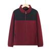 Middle Aged Elderly Women's Autumn Winter Thickened Fleece Cardigan Sweater Jacket Mother Wear Casual Plus Velvet Warm