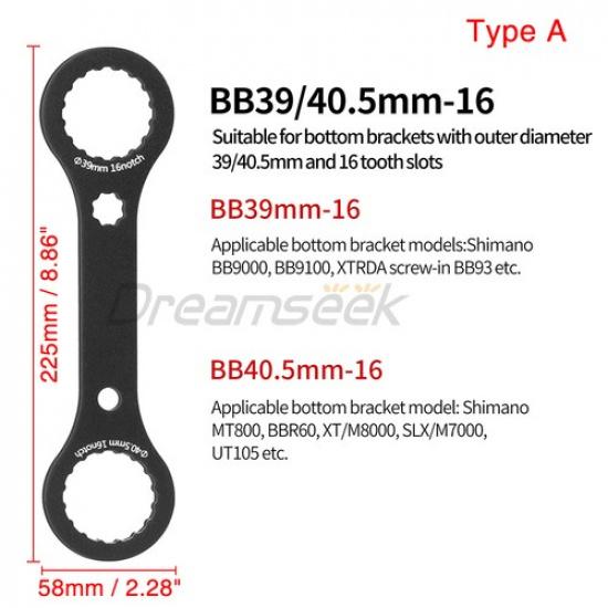 Bike Bottom Bracket Wrench for Shimano SRAM DUB BSA T47 Bicycle BB Repair Tool
