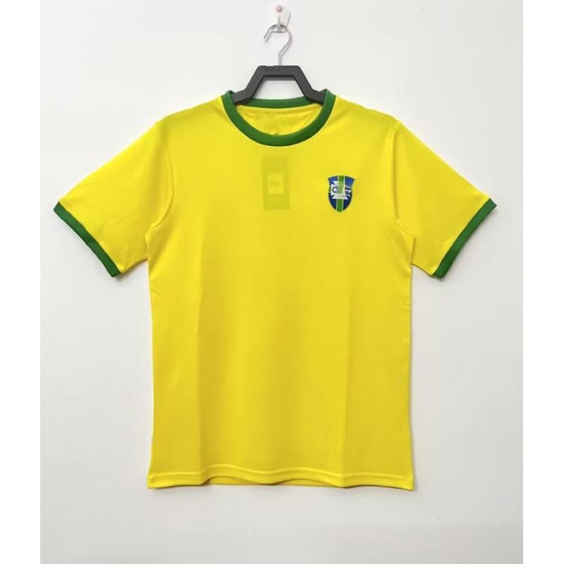 National team classic retro jersey Brazil Spain Argentina France Netherlands Italy short sleeves