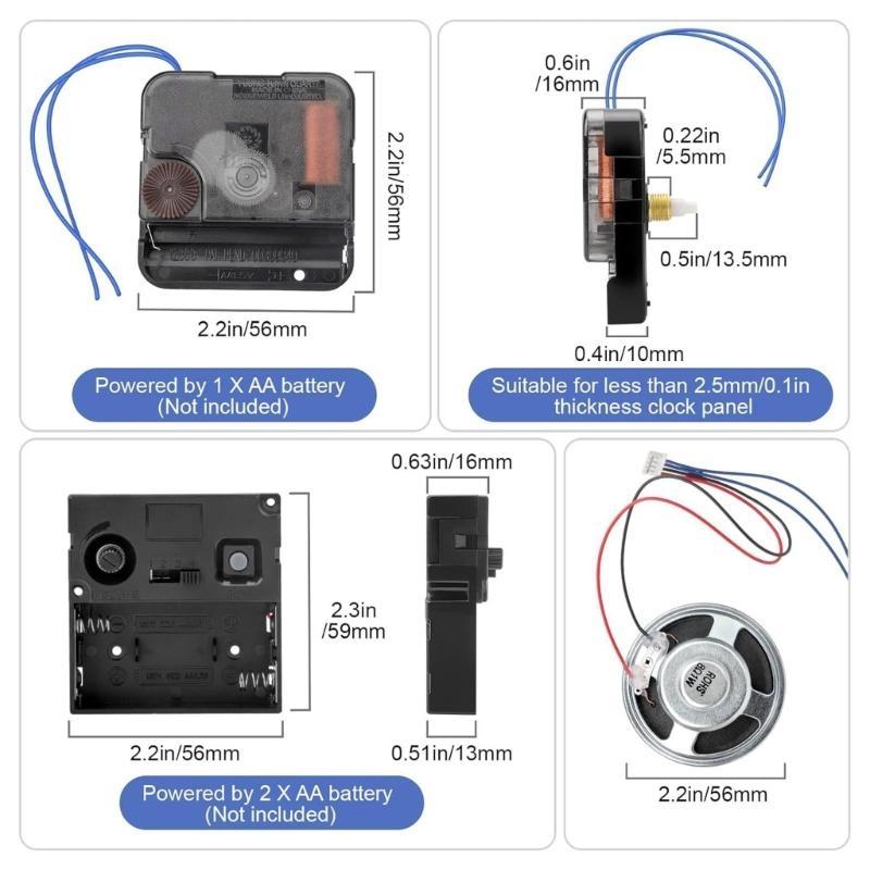 Precise Music Chimings Clock Movement Mechanism For Grandfather Wall Clocks