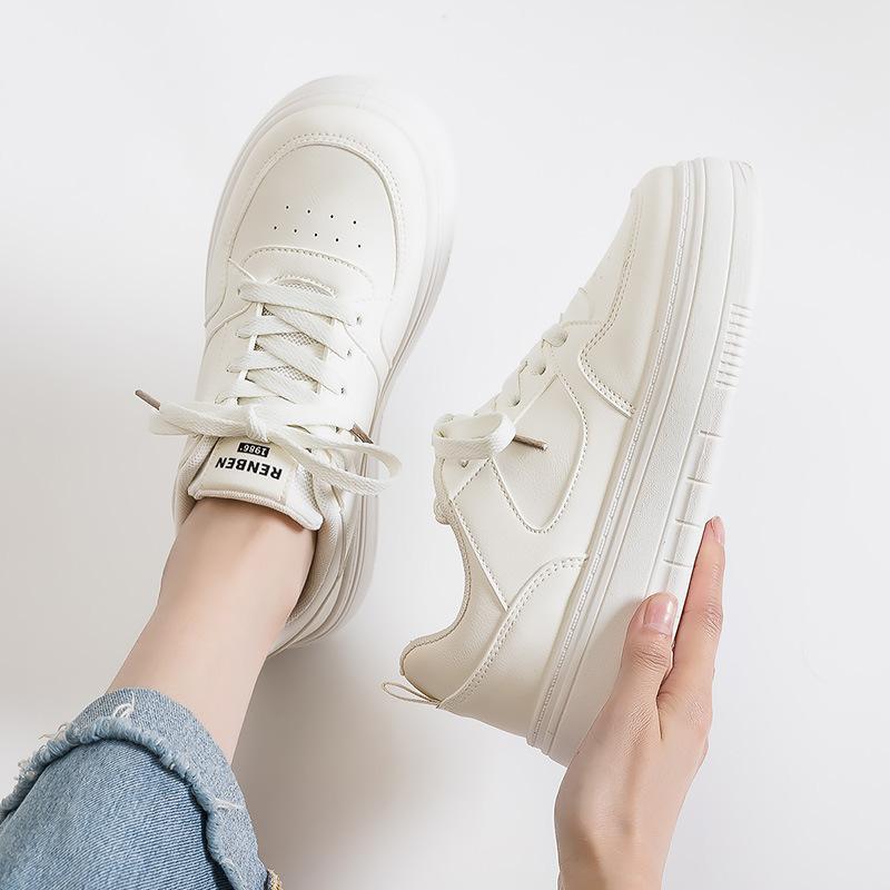 

Low-top shoes board shoes women s spring new platform casual shoes panda shoes versatile sports little white shoes 6 35 грязно-белый