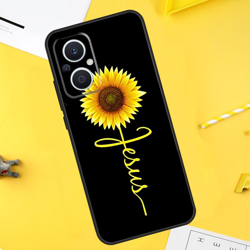 

Sunflower Jesus Christ For OPPO Reno 10 11 12 13 14 Pro 7 8 Lite 8T 11F 12F 13F 14F OPPO Find X8 X5 X6 X9 Pro Case OPPO Reno8 Pro