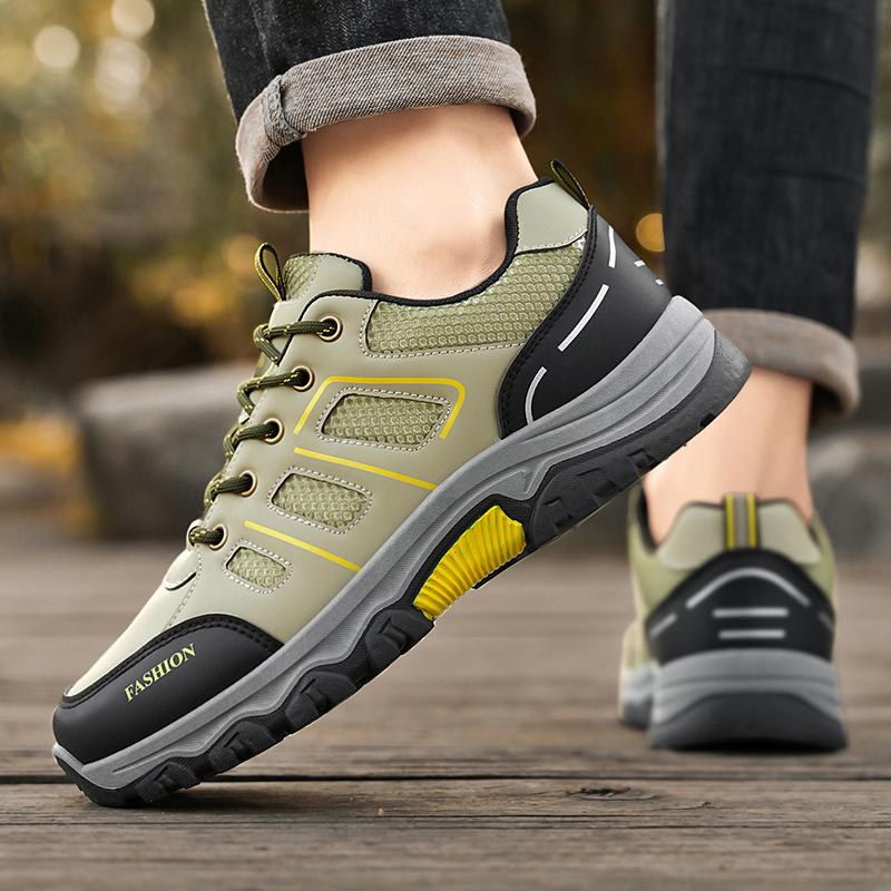 Casual Sports Shoes Men's Casual Sneakers New Large Size Waterproof Men Shoes Light Comfortable Breathable Hiking Shoes