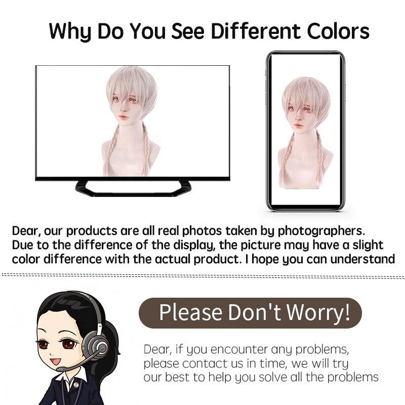 LUPU Men's Wig Lolita Anime Short Cosplay Wigs For Boy Synthetic Trailing Tail Fake False Hair Gray White Heat Resistant Fiber