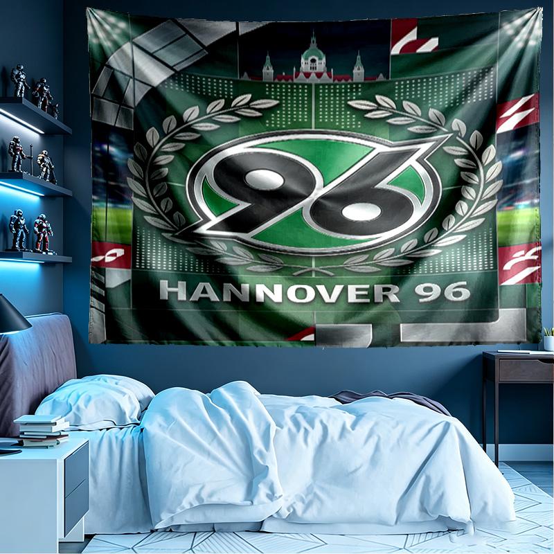 Hannover 96 Football Print Tapestry, Lightweight Wall Hanging, for Bedroom, Dorm, Living Room, Home Art Decor, Birthday Christmas Gift for Friends