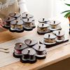 Lead-free Glass Heart-shaped Candy Bowl with Lid Snack Platter Snack Plate Living Room Home Decoration Accessories Glass Bowl