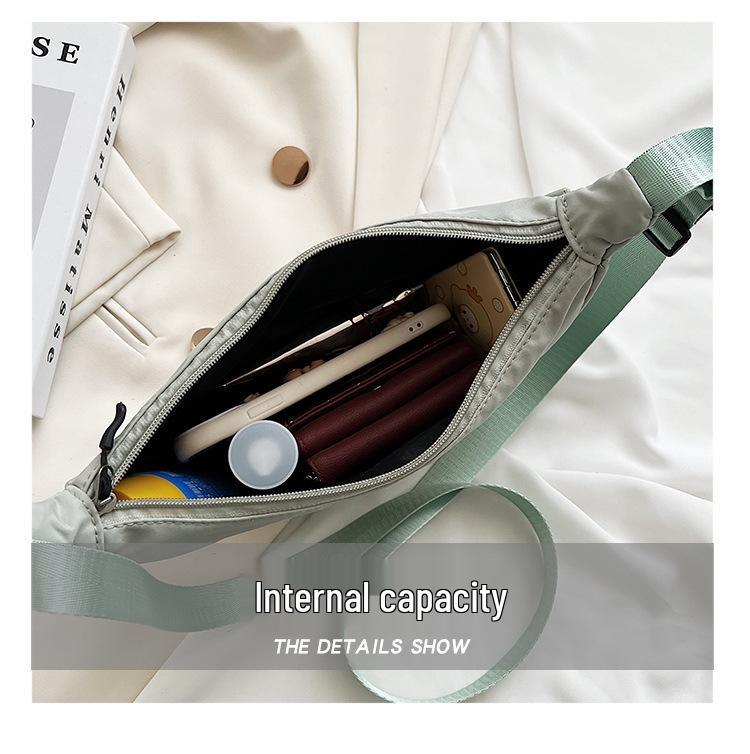 Nylon Crossbody Gyoza Bag: Lightweight, Versatile, Large Capacity Canvas Shoulder Bag for Women