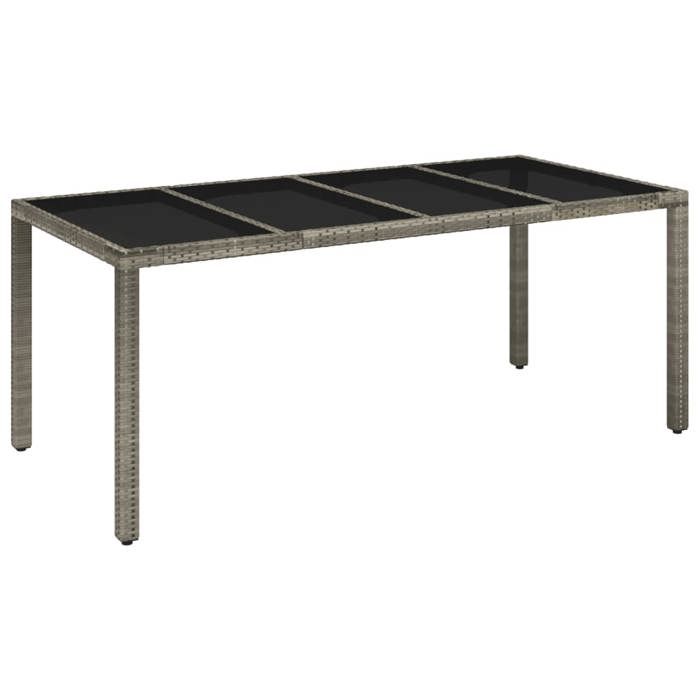 VidaXL Ensemble à Manger de Jardin avec Coussins 7 pcs, Table et Chaises avec Dossier Réglable, Meubles d'Extérieur, 3212650