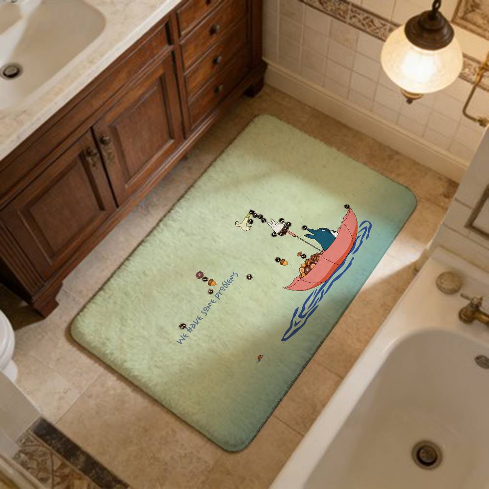 

Anime M-My N-Neighbor T-Totors Bathroom Mat Kids Room Bedroom Decoration Balcony Anti-Slip Doormat Living Room Welcome Rug 40x60cm
