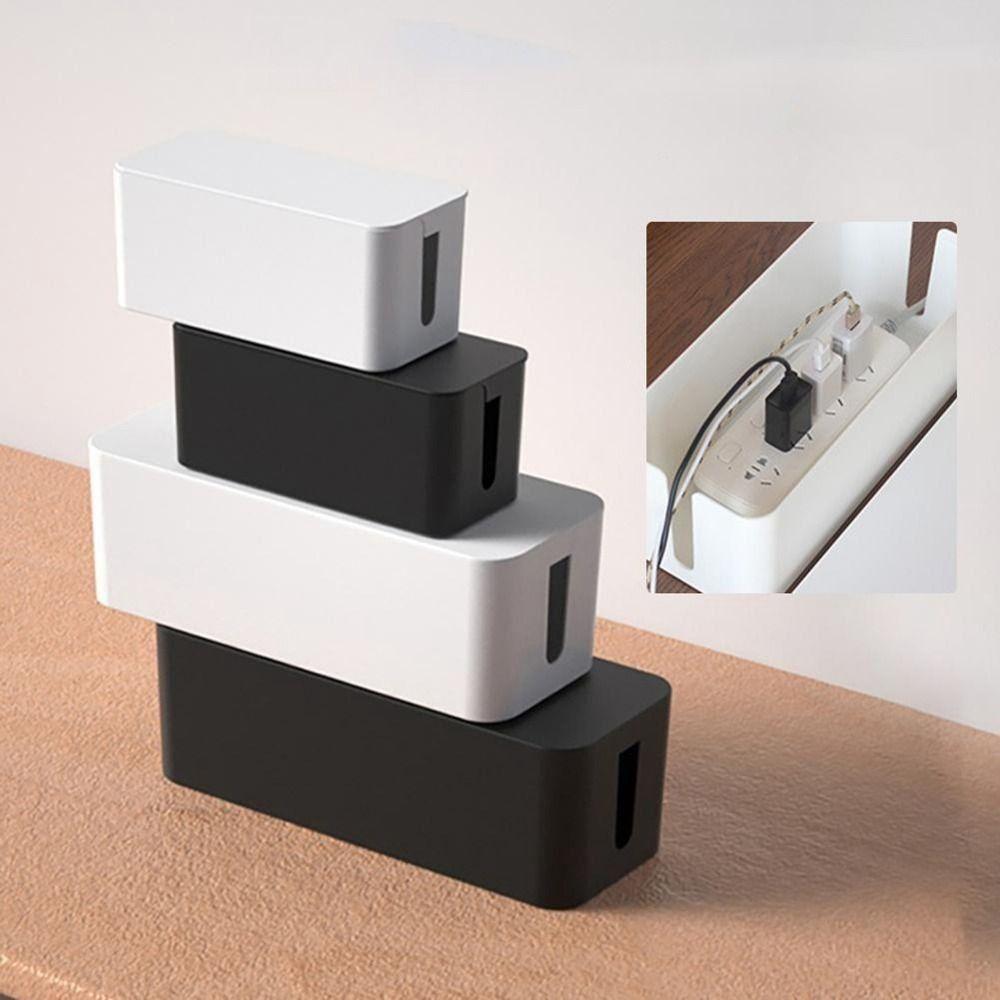 Charger Socket Organizer Hidden Line Storage Bin Power Strip Case Wire Case Cable Storage Box