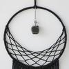Black Macrame Wall Hanging Tapestry Sun Moon Dream Catcher Woven Handmade Home Decor