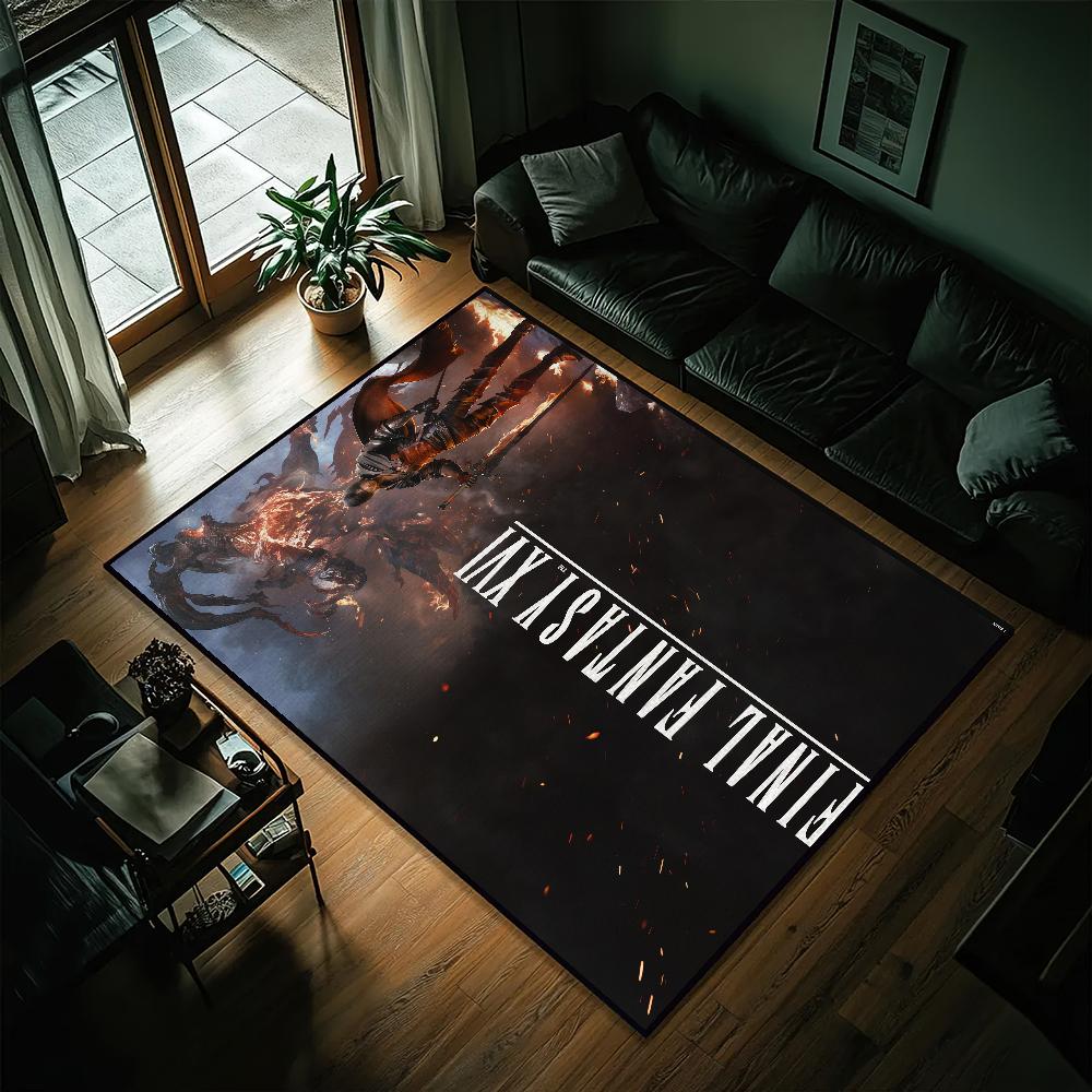 Spiel F-Final Fantasy XVI Kleiner Teppich Bettseite Küche Bad Wohnzimmer Zuhause Haus Schlafzimmer Bodenmatte Fußmatte Teppich Dekoration