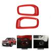 Front Fog Light Cover Trim Frame Decor for Jeep Renegade 2016-18 Accessories Red