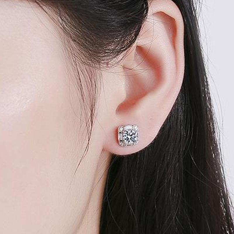 Tancise 925 Sterling Silver Moissanite   Earrings Drop Earrings For Women Wedding Party Gifts