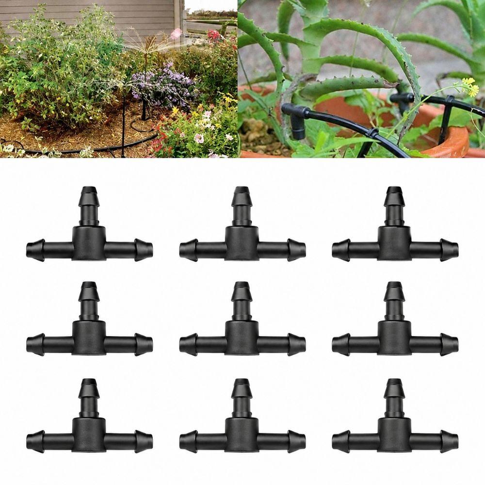 100PCS 3 Way Hose Connector Easy Fit Drip Irrigation Connector  Greenhouse Watering