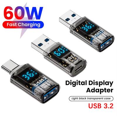 USB3.2 Digital Display Adapter 4K@60Hz USB-C OTG for iPhone16 15 Pro Max Samsung iPad PC Laptop 36W/PD-60W Fast Charge Data Sync