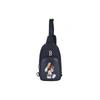 DISNEY Mickey Mouse Polyester Shoulder Bag Unisex Army Blue Casual