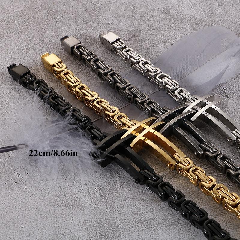 Men's Simple Classic Cross 316 Stainless Steel Bracelet