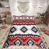 Homewish Tribal Aztec Duvet Cover Set,Bohemian Theme Bedding Set for Teens,exotic Style Decor