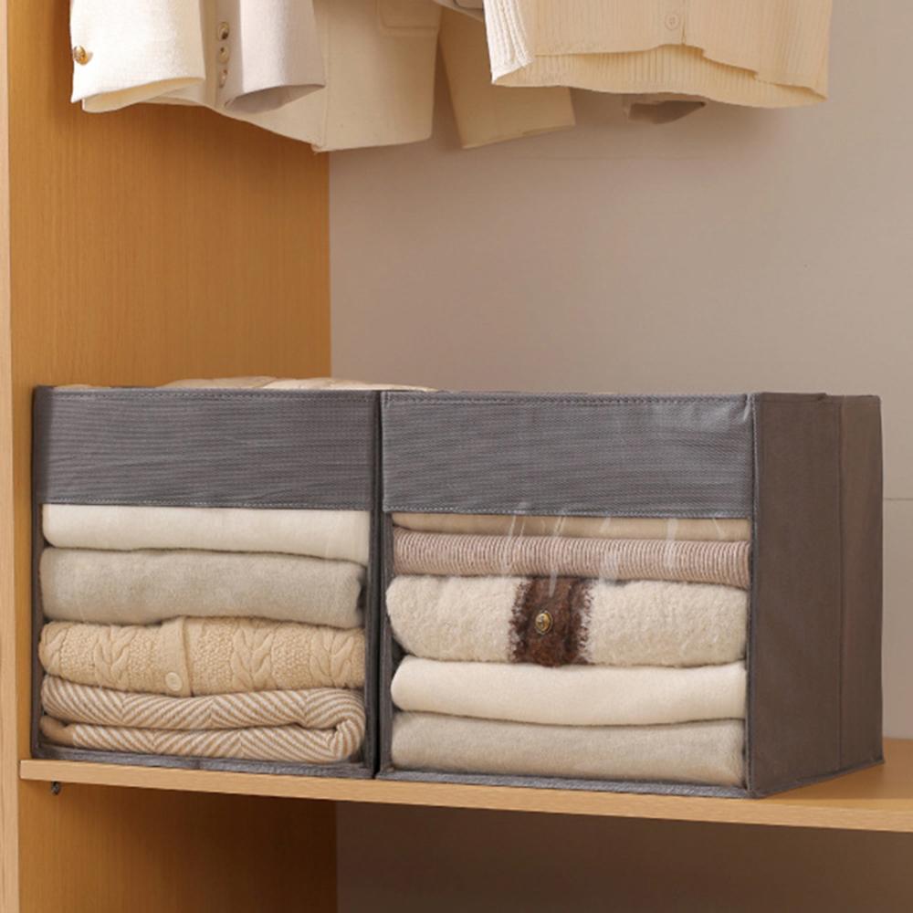 Faltbare Aufbewahrungsbox mit großem Fassungsvermögen, wasserdicht, sichtbar, Spielzeug, diverse Gegenstände, Kleiderorganizer