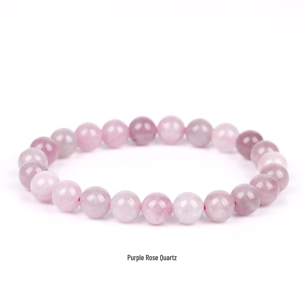 She Yao Natürlicher Kristallachat Tigerauge Armband - Modeschmuck mit einzelnen runden Perlen