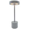 Lampe De Table Sans Fil - LUMISKY - ROBY GREY - H30 Cm - Touch En Aluminium - Gris Clair - LED
