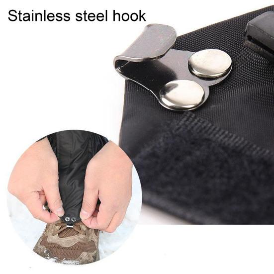 2 Stück Outdoor Gamaschen Verstellbar Herren Damen Wandern Klettern Skifahren Jagd Sand Schutz Schneestiefel Schuh Gamasche Beinschutz Abdeckung