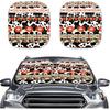 Mushroom Car Windshield Sunshade Daisy Flower Dragonfly Butterfly Mushroom Auto Front Sun Shades Foldable Sunlight Protection Visor Universal Vehicle