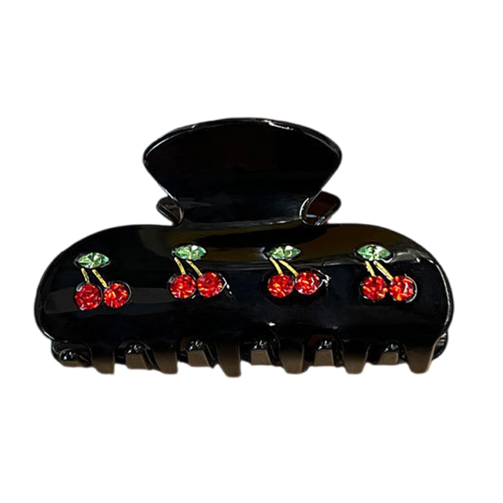 

Lovely Cherry Shaped Hair Claw Fashion Hair Accessories Perfect For Women Daily Outings Dates and Evening Parties чёрный