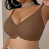 Seamless Plus Size Women Anti Sagging Gathering Bra For Big Bust