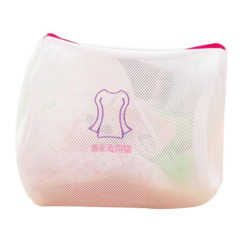 1 Pz Sacchetti per Bucato con Cerniera in Rete Pieghevoli per Lingerie Reggiseno Calzini Biancheria Intima Lavatrice Vestiti Protezione