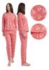 Women's Pyjamas Vienetta Xxl Cotton Long Trousers And Sleeve Nice In Flowers